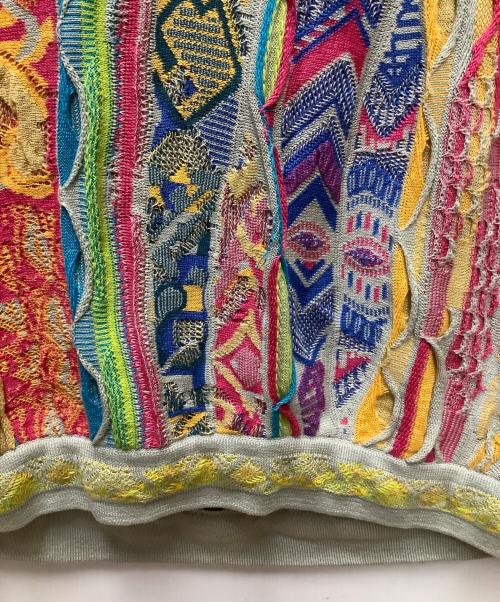 Coogi（クージー）Coogi (クージー) ATMOS (アトモス) 3Dニット マルチカラー サイズ:XLの古着・服飾アイテム