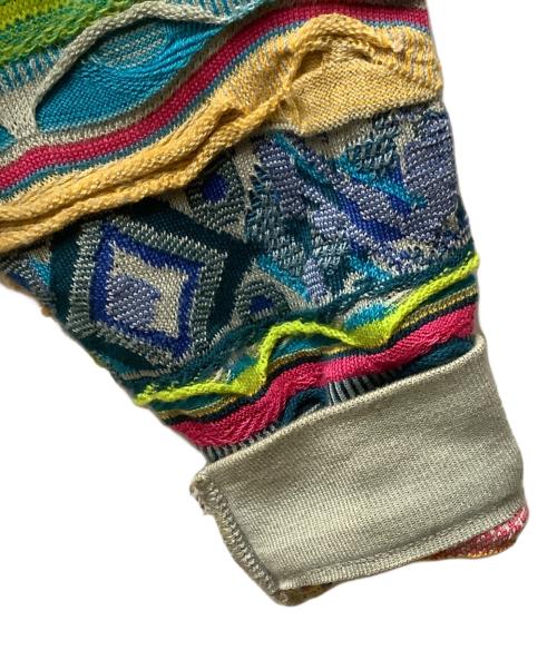 Coogi（クージー）Coogi (クージー) ATMOS (アトモス) 3Dニット マルチカラー サイズ:XLの古着・服飾アイテム