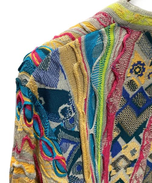 Coogi（クージー）Coogi (クージー) ATMOS (アトモス) 3Dニット マルチカラー サイズ:XLの古着・服飾アイテム
