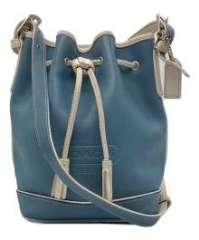 COACH（コーチ）の古着「巾着ショルダーバッグ」｜スカイブルー
