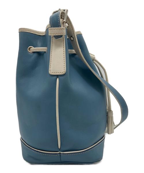 COACH（コーチ）COACH (コーチ) 巾着ショルダーバッグ スカイブルーの古着・服飾アイテム