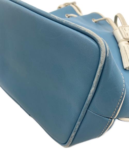 COACH（コーチ）COACH (コーチ) 巾着ショルダーバッグ スカイブルーの古着・服飾アイテム