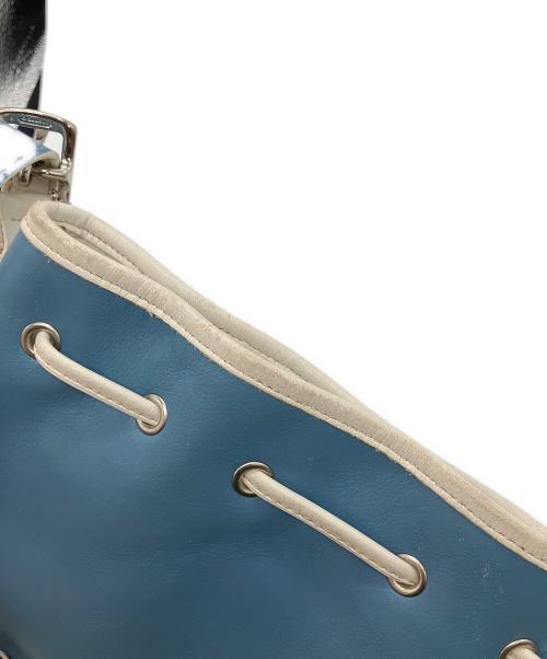 COACH（コーチ）COACH (コーチ) 巾着ショルダーバッグ スカイブルーの古着・服飾アイテム