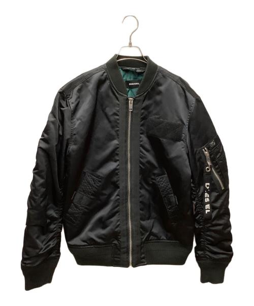 DIESEL（ディーゼル）DIESEL (ディーゼル) MA-1ジャケット ブラック サイズ:Mの古着・服飾アイテム
