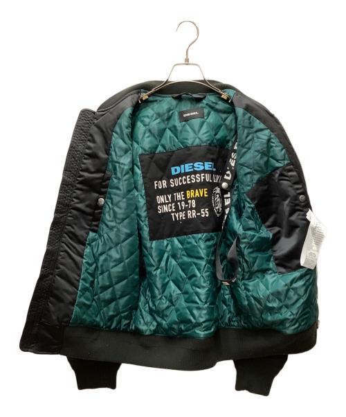 DIESEL（ディーゼル）DIESEL (ディーゼル) MA-1ジャケット ブラック サイズ:Mの古着・服飾アイテム