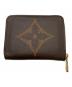 LOUIS VUITTON (ルイ ヴィトン) コインケース/モノグラム・ジャイアント・ジッピーコインパース ブラウン：30000円