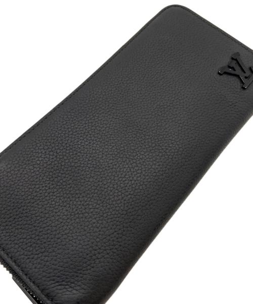 LOUIS VUITTON（ルイ ヴィトン）LOUIS VUITTON (ルイ ヴィトン) 長財布/アエログラム・ジッピーウォレット・ホリゾンタル ブラックの古着・服飾アイテム