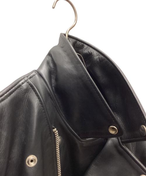 Schott（ショット）Schott (ショット) ダブルライダースジャケット/7007/カウハイド/エポレット無 ブラック サイズ:38の古着・服飾アイテム