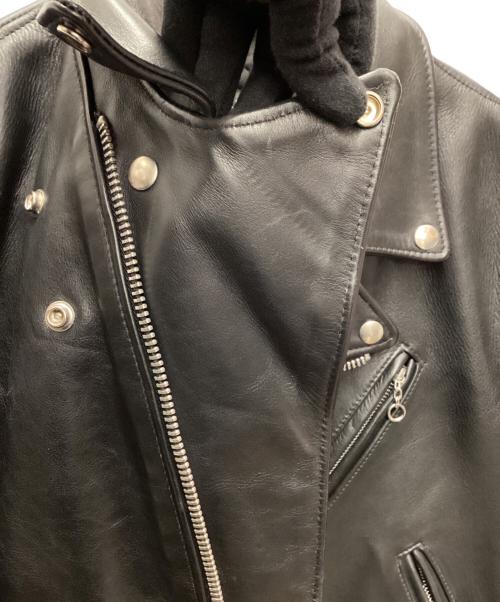 Schott（ショット）Schott (ショット) ダブルライダースジャケット/7007/カウハイド/エポレット無 ブラック サイズ:38の古着・服飾アイテム
