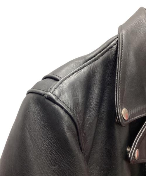 Schott（ショット）Schott (ショット) ダブルライダースジャケット/7007/カウハイド/エポレット無 ブラック サイズ:38の古着・服飾アイテム