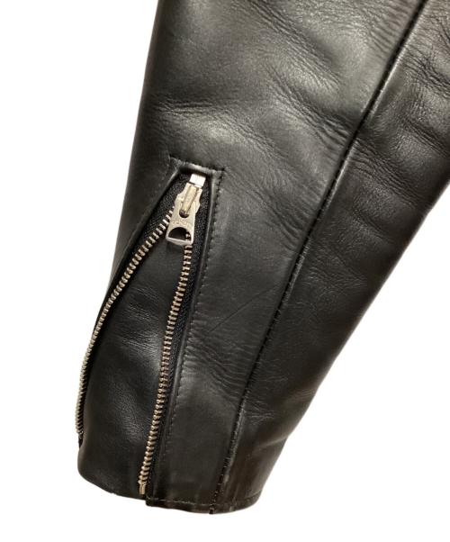 Schott（ショット）Schott (ショット) ダブルライダースジャケット/7007/カウハイド/エポレット無 ブラック サイズ:38の古着・服飾アイテム