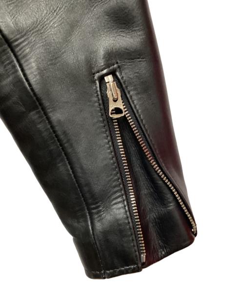 Schott（ショット）Schott (ショット) ダブルライダースジャケット/7007/カウハイド/エポレット無 ブラック サイズ:38の古着・服飾アイテム