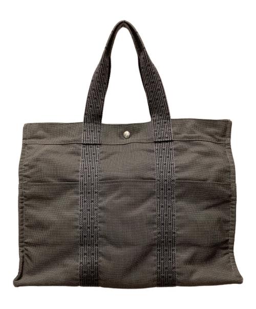 HERMES（エルメス）HERMES (エルメス) トートバッグ/エールラインGM ブラック×グレーの古着・服飾アイテム