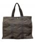 HERMES (エルメス) トートバッグ/エールラインGM ブラック×グレー：22000円