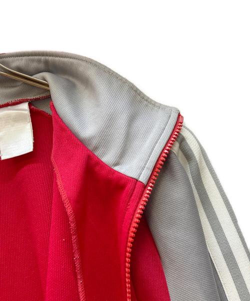 adidas（アディダス）adidas (アディダス) トラックジャケット/00年代 国旗タグ  レッド×グレー サイズ:Lの古着・服飾アイテム