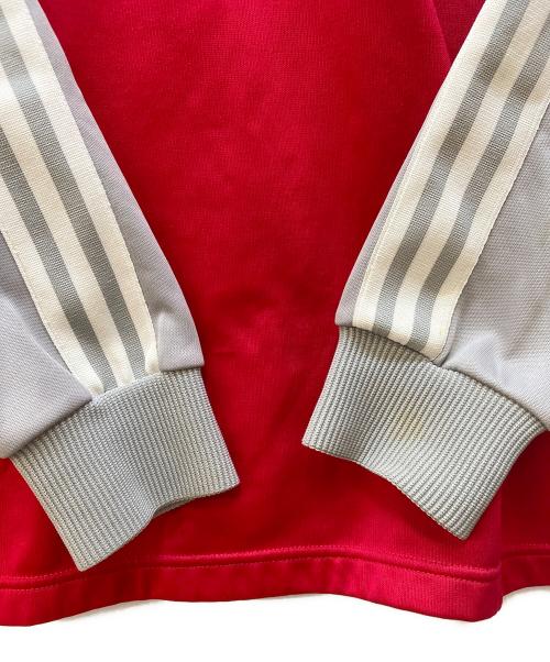 adidas（アディダス）adidas (アディダス) トラックジャケット/00年代 国旗タグ  レッド×グレー サイズ:Lの古着・服飾アイテム