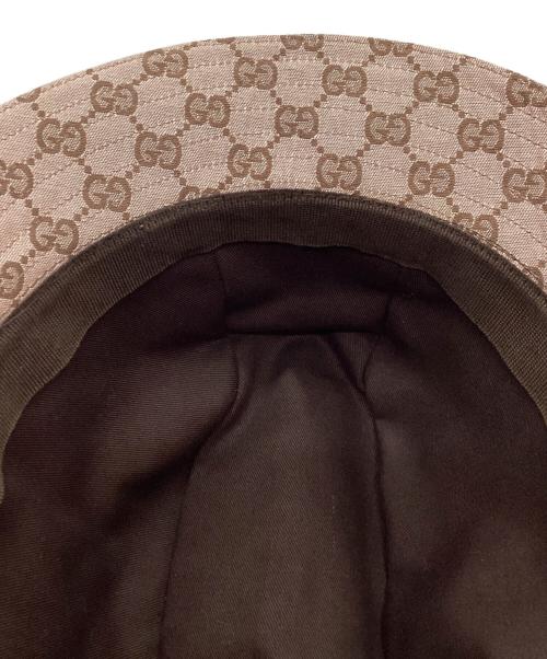 GUCCI（グッチ）GUCCI (グッチ) バケットハット/GGキャンバス ライトピンクの古着・服飾アイテム