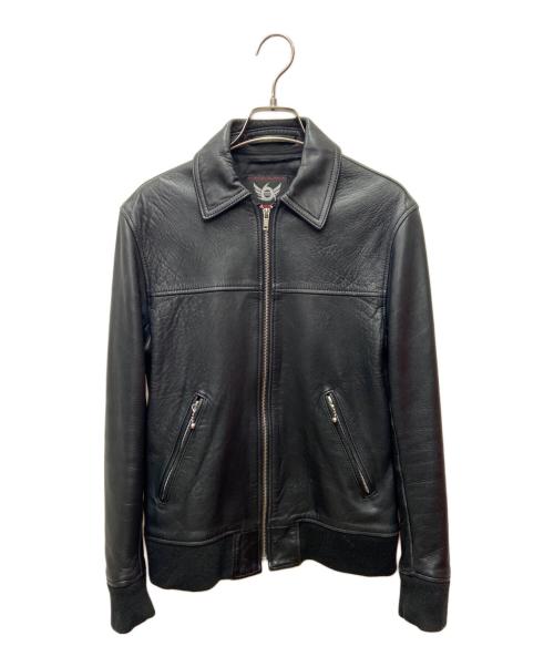 666（666）666 (トリプルシックス) シングルライダースジャケット ブラック サイズ:Sの古着・服飾アイテム