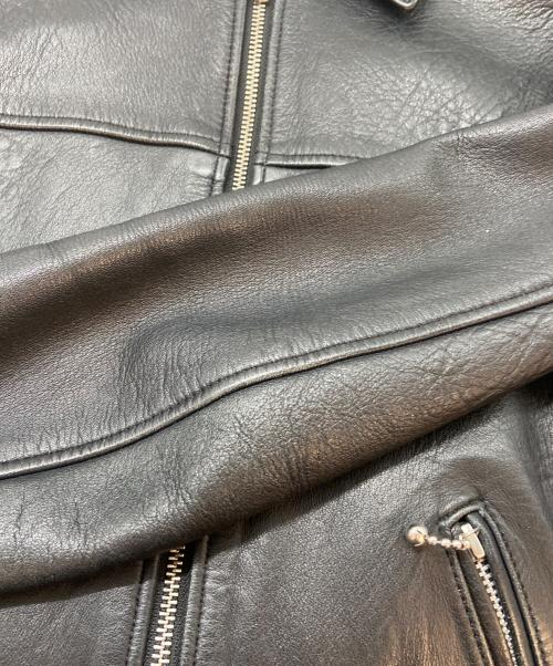 666（666）666 (トリプルシックス) シングルライダースジャケット ブラック サイズ:Sの古着・服飾アイテム