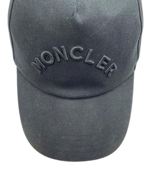 MONCLER（モンクレール）MONCLER (モンクレール) ベースボールキャップ ブラックの古着・服飾アイテム