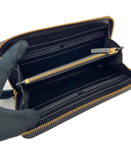 GIANNI VERSACE（ジャンニ・ヴェルサーチ）GIANNI VERSACE (ジャンニ・ヴェルサーチ) 長財布 ブラック×ピンクの古着・服飾アイテム