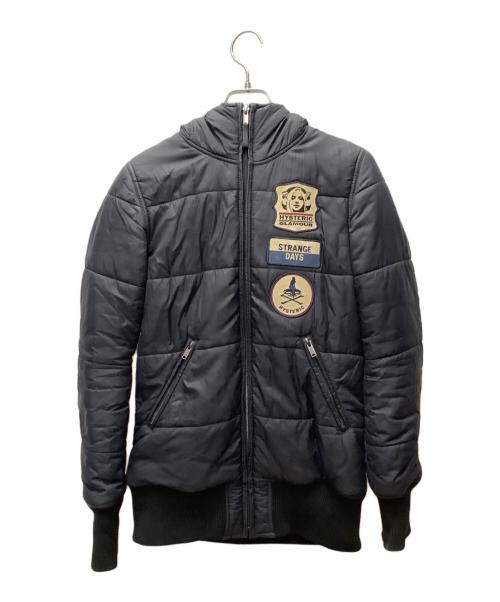Hysteric Glamour（ヒステリックグラマー）Hysteric Glamour (ヒステリックグラマー) 中綿ジャケット ネイビー サイズ:Freeの古着・服飾アイテム