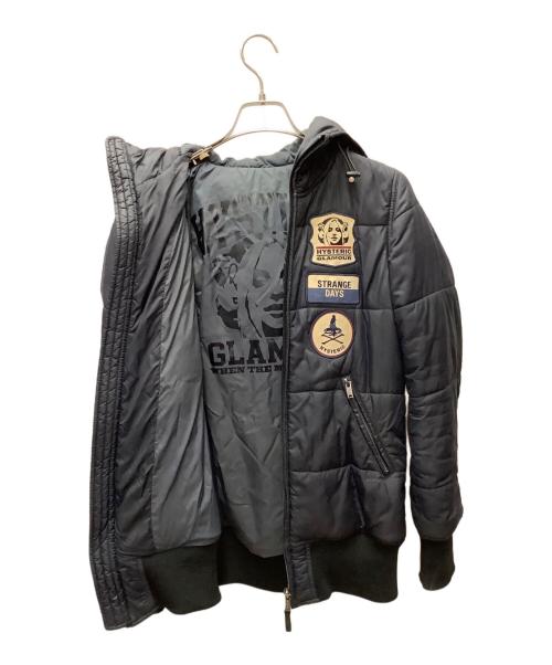 Hysteric Glamour（ヒステリックグラマー）Hysteric Glamour (ヒステリックグラマー) 中綿ジャケット ネイビー サイズ:Freeの古着・服飾アイテム