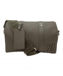 LOUIS VUITTON（ルイ ヴィトン）の古着「ショルダーバッグ/アエログラム・シティ・キーポル」｜グレー×オーリブ