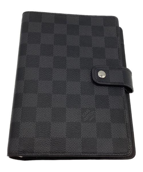 LOUIS VUITTON（ルイ ヴィトン）LOUIS VUITTON (ルイ ヴィトン) 手帳カバー/ダミエ・グラフィット・アジェンダMM ブラックの古着・服飾アイテム