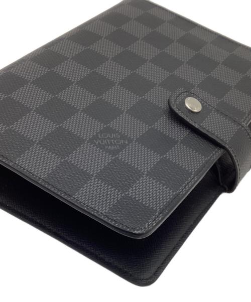 LOUIS VUITTON（ルイ ヴィトン）LOUIS VUITTON (ルイ ヴィトン) 手帳カバー/ダミエ・グラフィット・アジェンダMM ブラックの古着・服飾アイテム