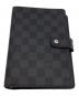LOUIS VUITTON（ルイ ヴィトン）の古着「手帳カバー/ダミエ・グラフィット・アジェンダMM」｜ブラック