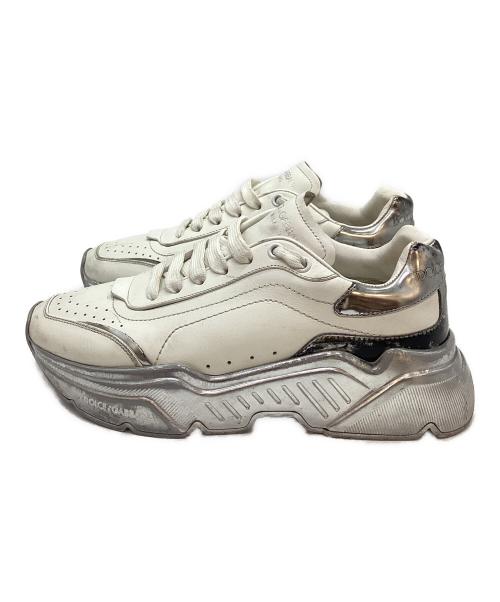 DOLCE & GABBANA（ドルチェ＆ガッバーナ）DOLCE & GABBANA (ドルチェ＆ガッバーナ) ダッドスニーカー ホワイト サイズ:37の古着・服飾アイテム