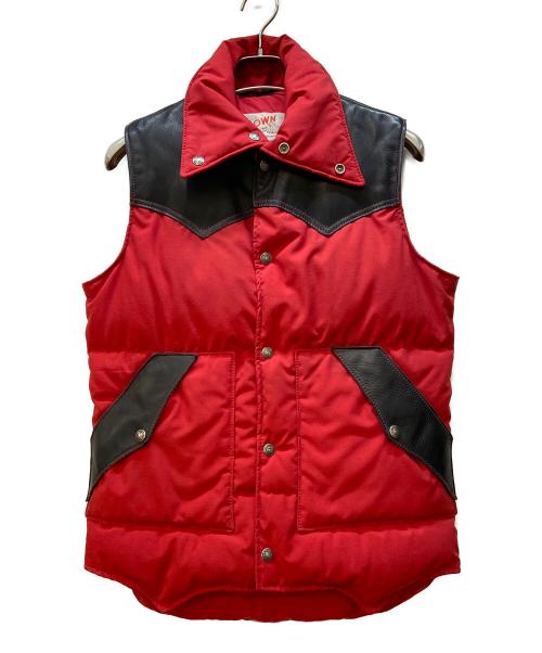 Schott（ショット）Schott (ショット) ダウンベスト/ウエスタンダウンベスト レッド×ブラック サイズ:sの古着・服飾アイテム