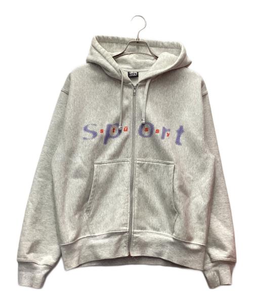 stussy（ステューシー）stussy (ステューシー) Dot Sport Zip Hoodie グレー サイズ:Sの古着・服飾アイテム