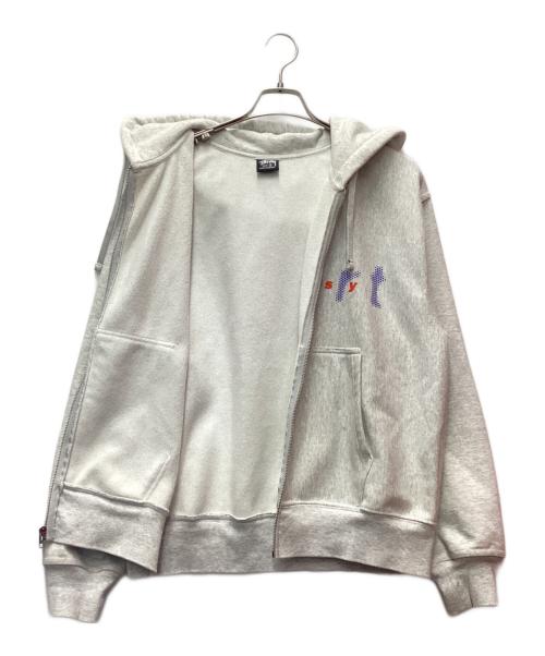 stussy（ステューシー）stussy (ステューシー) Dot Sport Zip Hoodie グレー サイズ:Sの古着・服飾アイテム