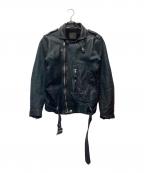 ISAMU KATAYAMA BACKLASHイサムカタヤマ・バックラッシュ）の古着「ライダースジャケット」｜グリーン