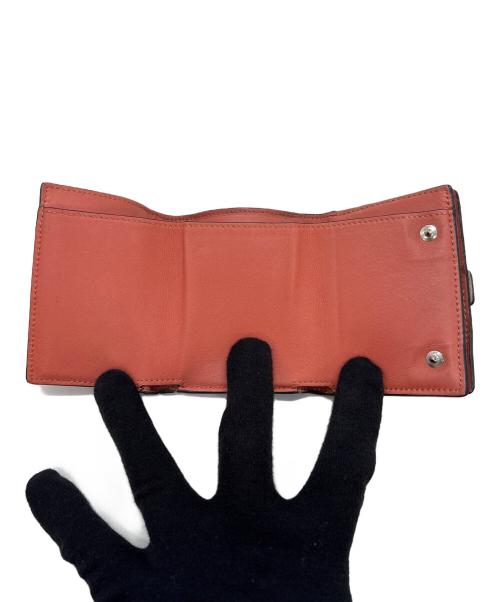 LOEWE（ロエベ）LOEWE (ロエベ) 3つ折り財布 グレー×ブラウンの古着・服飾アイテム