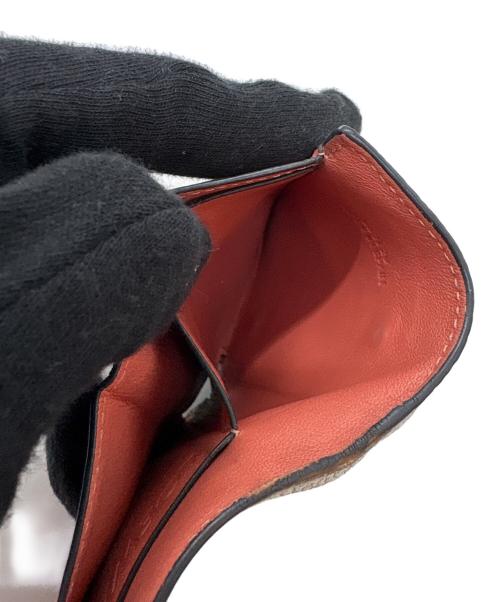 LOEWE（ロエベ）LOEWE (ロエベ) 3つ折り財布 グレー×ブラウンの古着・服飾アイテム