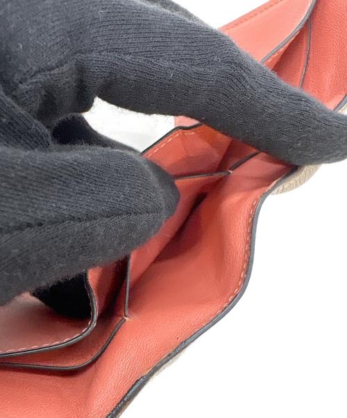 LOEWE（ロエベ）LOEWE (ロエベ) 3つ折り財布 グレー×ブラウンの古着・服飾アイテム