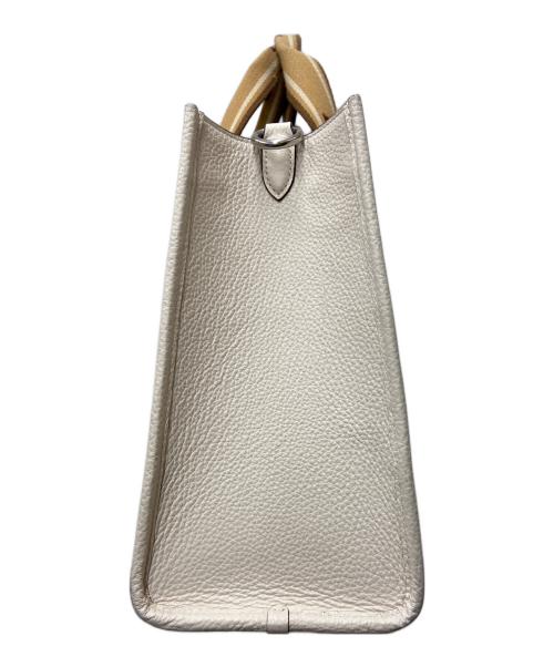 COACH（コーチ）COACH (コーチ) ハンドバッグ アイボリー×ブラウンの古着・服飾アイテム