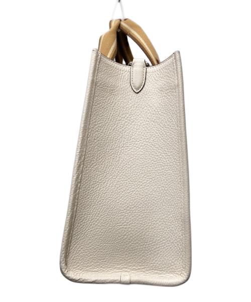 COACH（コーチ）COACH (コーチ) ハンドバッグ アイボリー×ブラウンの古着・服飾アイテム