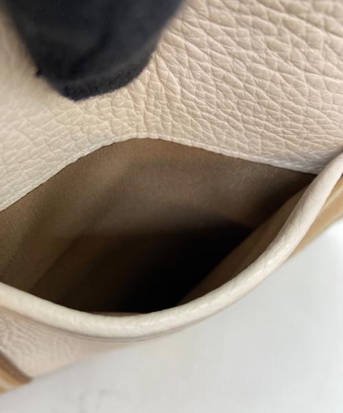 COACH（コーチ）COACH (コーチ) ハンドバッグ アイボリー×ブラウンの古着・服飾アイテム