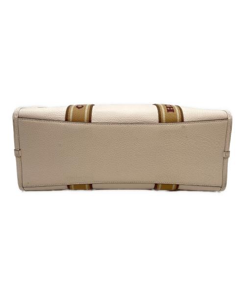 COACH（コーチ）COACH (コーチ) ハンドバッグ アイボリー×ブラウンの古着・服飾アイテム