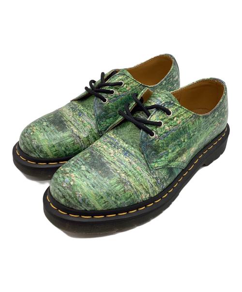 Dr.Martens（ドクターマーチン）Dr.Martens (ドクターマーチン) THE NATIONAL GALLERY (ナショナル・ギャラリー) 3ホールシューズ グリーン サイズ:UK6の古着・服飾アイテム
