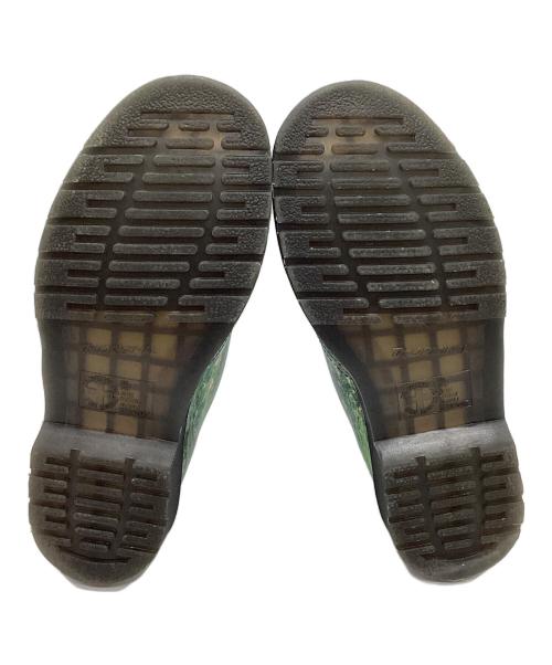 Dr.Martens（ドクターマーチン）Dr.Martens (ドクターマーチン) THE NATIONAL GALLERY (ナショナル・ギャラリー) 3ホールシューズ グリーン サイズ:UK6の古着・服飾アイテム