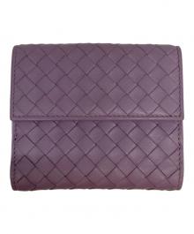 BOTTEGA VENETA（ボッテガベネタ）の古着「2つ折り財布」｜パープル