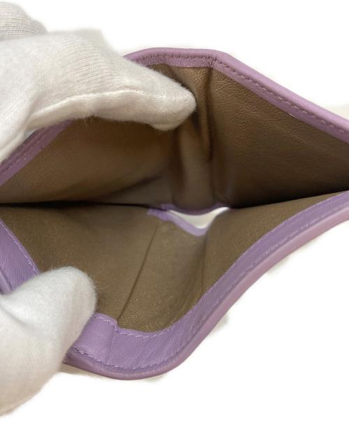 BOTTEGA VENETA（ボッテガベネタ）BOTTEGA VENETA (ボッテガベネタ) 2つ折り財布 パープルの古着・服飾アイテム