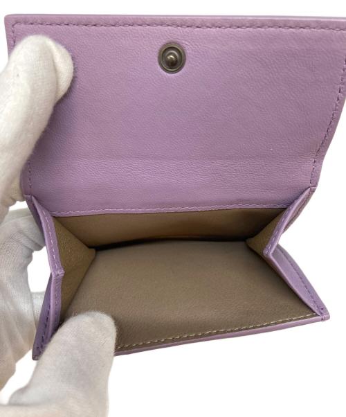 BOTTEGA VENETA（ボッテガベネタ）BOTTEGA VENETA (ボッテガベネタ) 2つ折り財布 パープルの古着・服飾アイテム