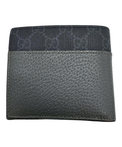 GUCCI（グッチ）GUCCI (グッチ) 2つ折り財布/ニューバスケット ブラックの古着・服飾アイテム