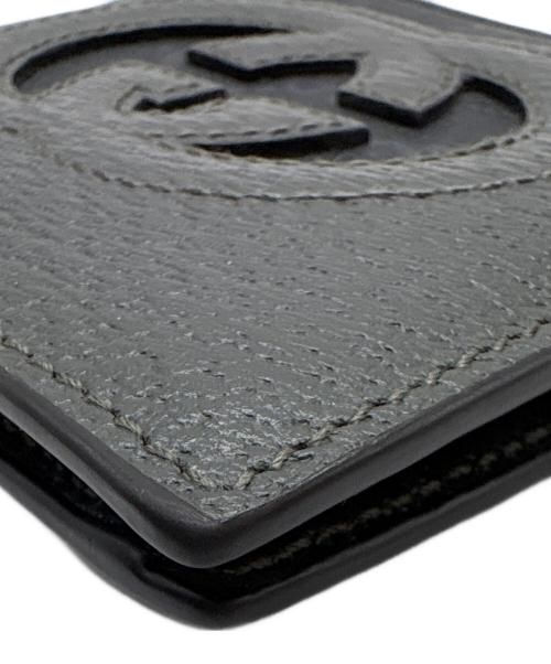 GUCCI（グッチ）GUCCI (グッチ) 2つ折り財布/ニューバスケット ブラックの古着・服飾アイテム